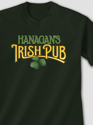 Irish Pub Forest Green Adult T-Shirt