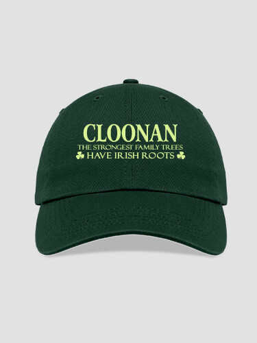 Irish Roots Forest Green Embroidered Hat