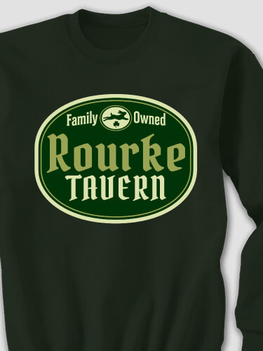 Irish Tavern Forest Green Adult Sweatshirt