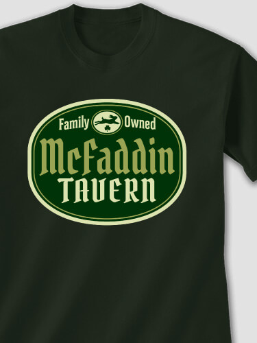 Irish Tavern Forest Green Adult T-Shirt