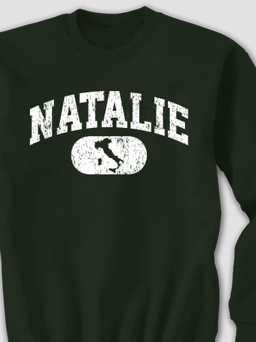 Italian Varsity Forest Green Adult Sweatshirt