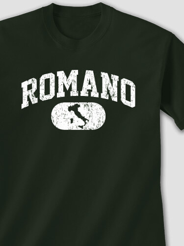 Italian Varsity Forest Green Adult T-Shirt