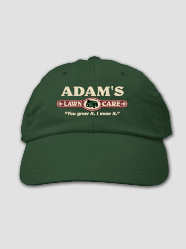 Lawn Care Forest Green Embroidered Hat