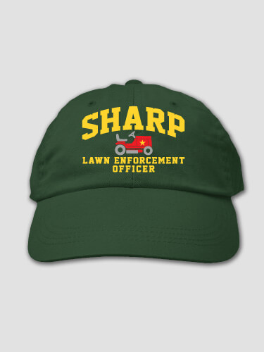 Lawn Enforcement Forest Green Embroidered Hat