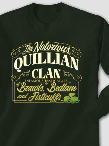 Notorious Clan Forest Green Adult Long Sleeve