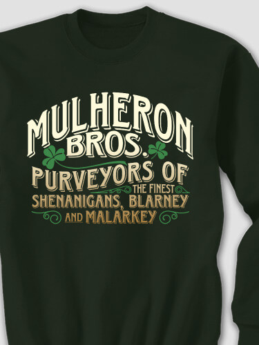 Shenanigans Forest Green Adult Sweatshirt