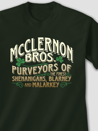 Shenanigans Forest Green Adult T-Shirt