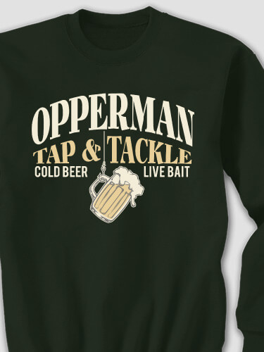 Tap and Tackle Forest Green Adult Sweatshirt