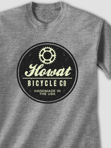 Bicycle Company Graphite Heather Adult T-Shirt