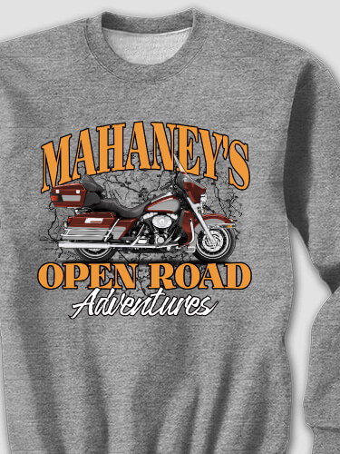 Open Road Graphite Heather Adult Sweatshirt