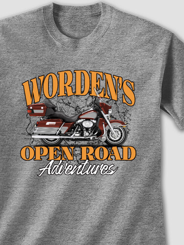 Open Road Graphite Heather Adult T-Shirt