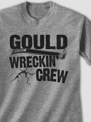 Wreckin' Crew Graphite Heather Adult T-Shirt