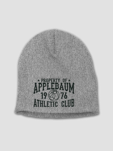 Athletic Club Heather Grey Embroidered Beanie