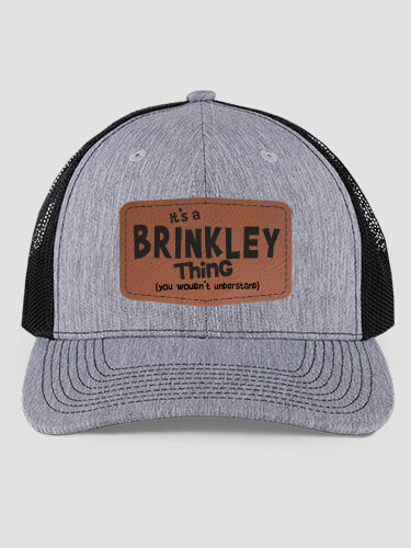 You Wouldn't Understand Heathered Grey/Black Structured Trucker Hat with Patch