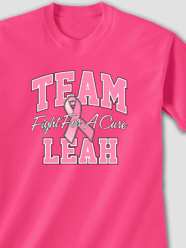 Team Pink Heliconia Adult T-Shirt