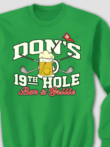 19th Hole Irish Green Adult Sweatshirt