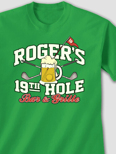 19th Hole Irish Green Adult T-Shirt