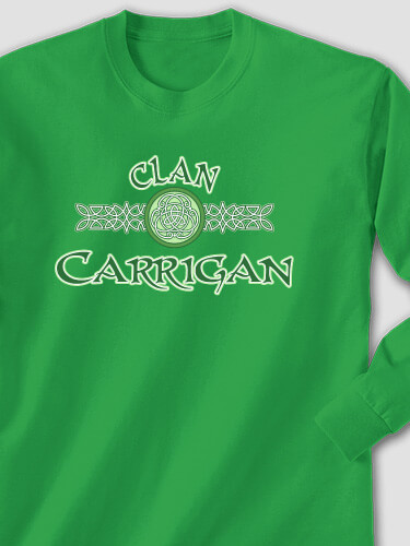 Celtic Clan Irish Green Adult Long Sleeve