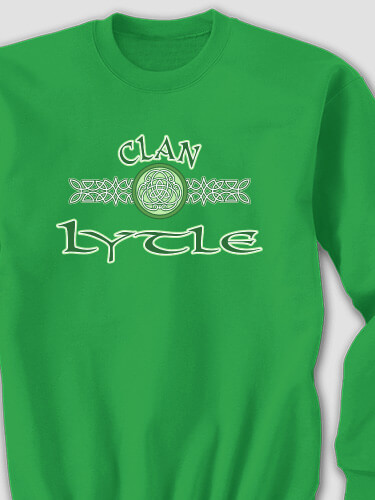 Celtic Clan Irish Green Adult Sweatshirt
