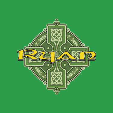 Irish Green Celtic Cross Personalized default 