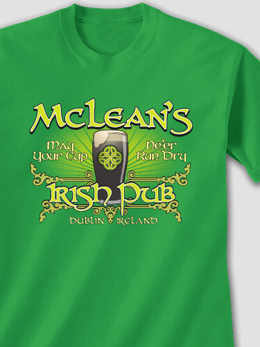 Classic Irish Pub Irish Green Adult T-Shirt