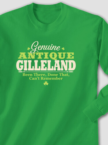 Genuine Irish Antique Irish Green Adult Long Sleeve