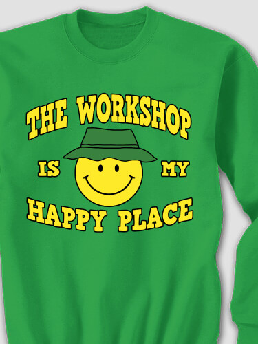Happy Place Irish Green Adult Sweatshirt