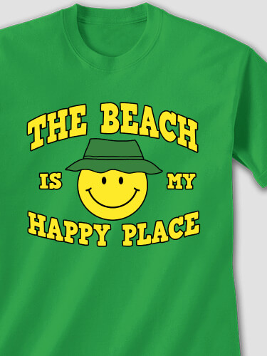 Happy Place Irish Green Adult T-Shirt