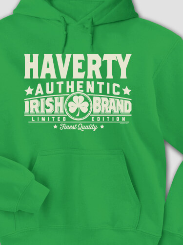 Irish Brand Irish Green Adult Hooded Sweatshirt