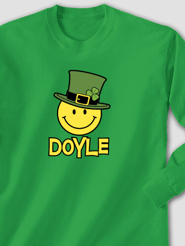 Irish Smiley Irish Green Adult Long Sleeve