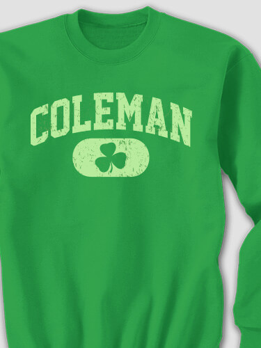 Irish Varsity Irish Green Adult Sweatshirt
