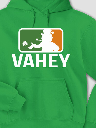 Major League Irish Irish Green Adult Hooded Sweatshirt