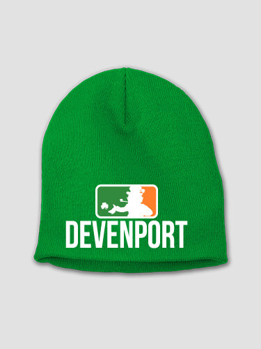 Major League Irish Kelly Green Embroidered Beanie