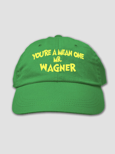 Mean One Kelly Green Embroidered Hat
