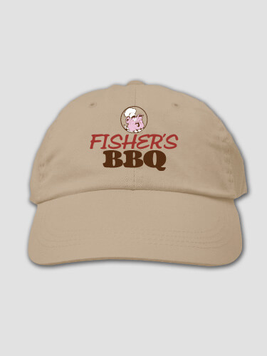 BBQ Khaki Embroidered Hat