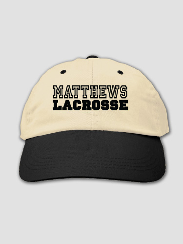 Lacrosse Khaki/Black Embroidered Hat