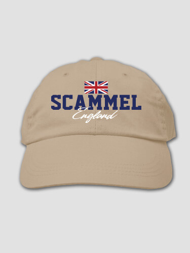 British Flag Khaki Embroidered Hat