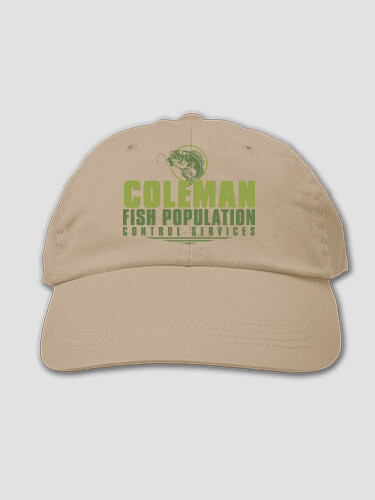 Fish Services Khaki Embroidered Hat