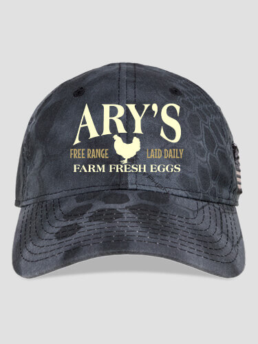 Farm Fresh Eggs Kryptek Typhon Camo Embroidered Kryptek Tactical Camo Hat