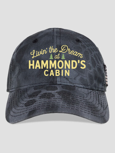 Livin' The Dream Cabin Kryptek Typhon Camo Embroidered Kryptek Tactical Camo Hat