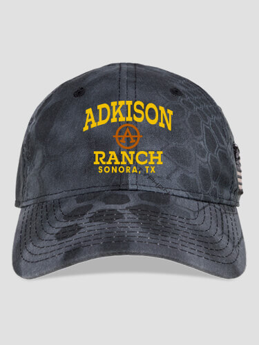 Ranch Monogram Kryptek Typhon Camo Embroidered Kryptek Tactical Camo Hat