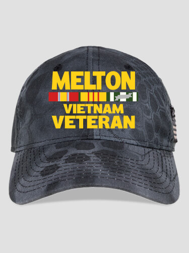 Vietnam Veteran Kryptek Typhon Camo Embroidered Kryptek Tactical Camo Hat