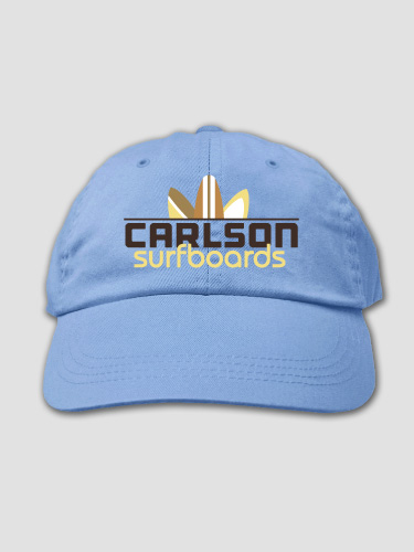 Surfboards Light Blue Embroidered Hat