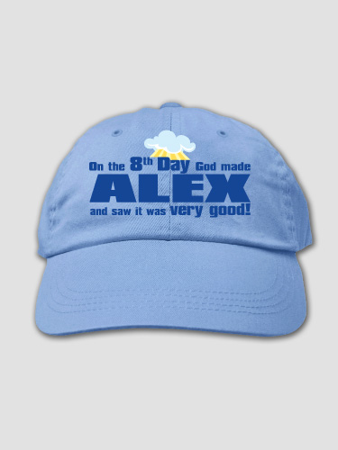 The 8th Day Light Blue Embroidered Hat
