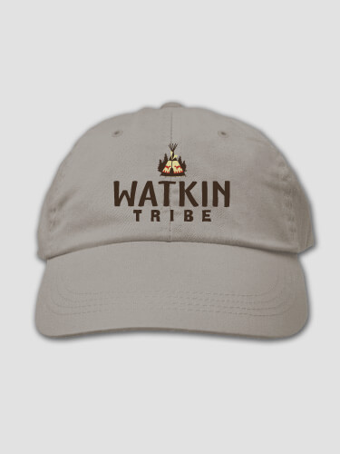 Family Tribe Light Grey Embroidered Hat
