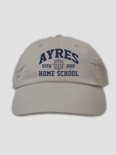 Homeschool 2020 Light Grey Embroidered Hat