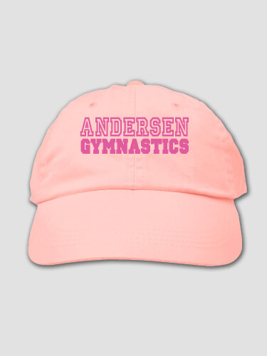 Gymnastics Light Pink Embroidered Hat