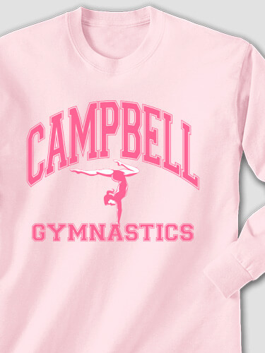 Gymnastics Light Pink Adult Long Sleeve