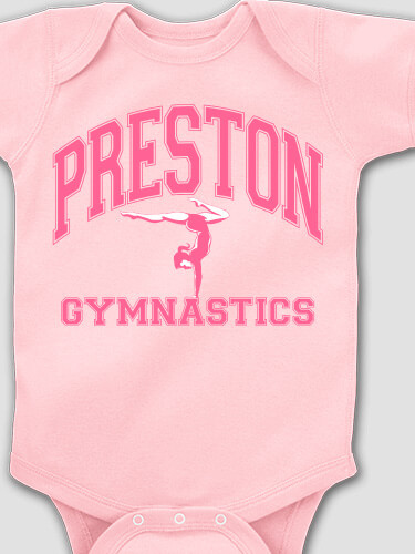 Gymnastics Light Pink Baby Bodysuit