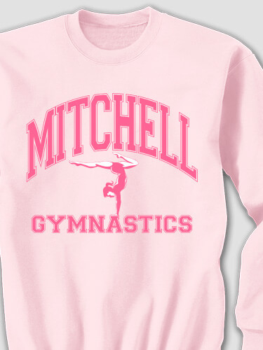 Gymnastics Light Pink Adult Sweatshirt